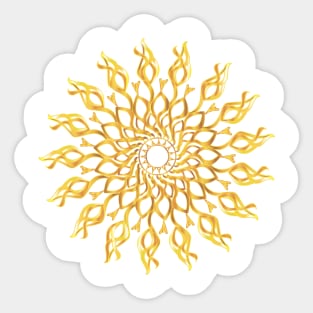 Gold ornament Sticker